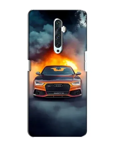 Чехол для OPPO Reno 2Z с картинкой «Audi в огненном дыму» Чехол для OPPO Reno 2Z с картинкой «Audi в огненном дыму»