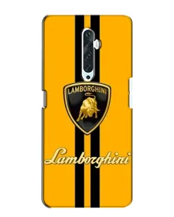 Чехол для OPPO Reno 2Z с картинкой «Lamborghini Stripe желтый»