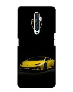 Чехол для OPPO Reno 2Z с картинкой «Lamborghini желтый акцент»
