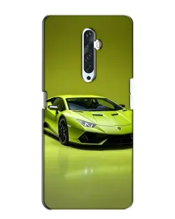 Чехол для OPPO Reno 2Z с картинкой «Салатовый Lamborghini Huracan»