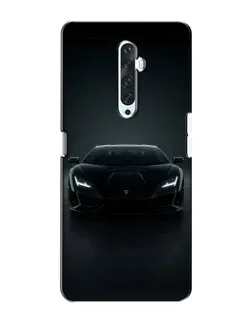 Чехол для OPPO Reno 2Z с картинкой «Черный Lamborghini Aventador»