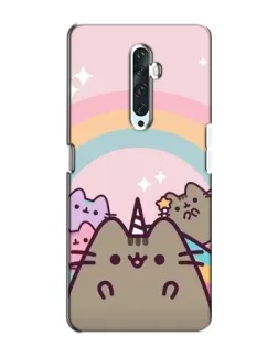 Чехол для OPPO Reno 2Z с картинкой «Единорог Pusheen» Чехол для OPPO Reno 2Z с картинкой «Единорог Pusheen»