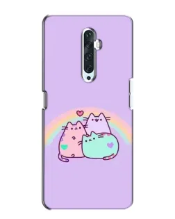 Чехол для OPPO Reno 2Z с картинкой «Радужные Пушины» Чехол для OPPO Reno 2Z с картинкой «Радужные Пушины»