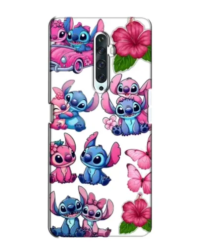 Чехол для OPPO Reno 2Z с картинкой «Стикеры Stitch и Angel» Чехол для OPPO Reno 2Z с картинкой «Стикеры Stitch и Angel»