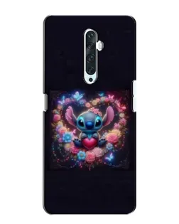 Чехол для OPPO Reno 2Z с картинкой «Stitch в цветах» Чехол для OPPO Reno 2Z с картинкой «Stitch в цветах»
