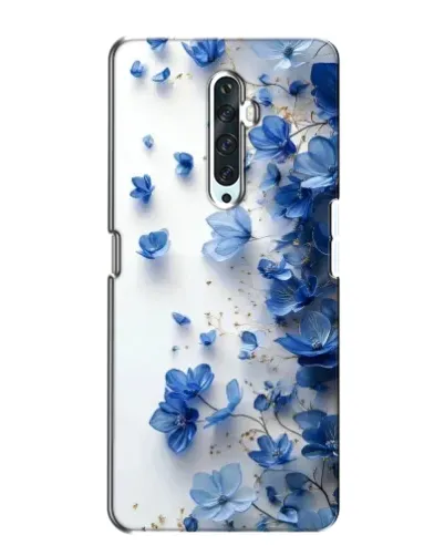 Чехол для OPPO Reno 2Z с картинкой «Голубой цветочный каскад»