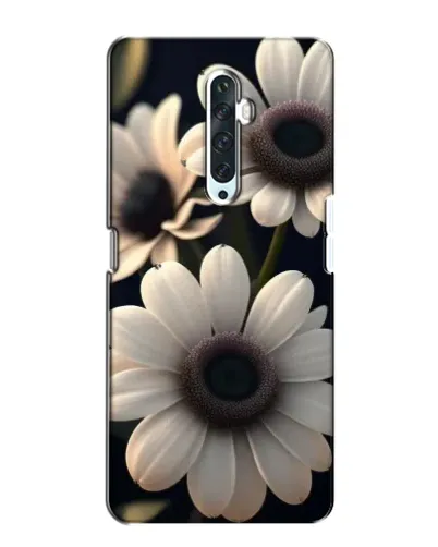 Чехол для OPPO Reno 2Z с картинкой «Белые маргаритки макро»