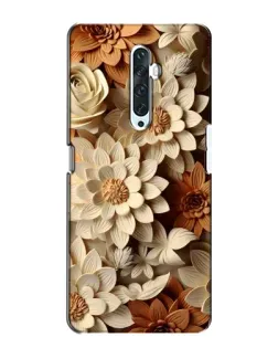 Чехол для OPPO Reno 2Z с картинкой «Бежевый флористический декор»