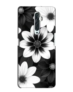 Чехол для OPPO Reno 2Z с картинкой «Монохромные астры»