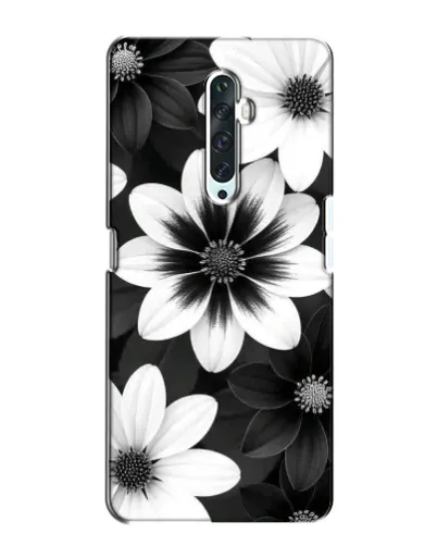 Чехол для OPPO Reno 2Z с картинкой «Монохромные астры»