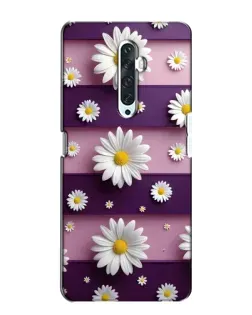Чехол для OPPO Reno 2Z с картинкой «Ромашки на фиолетовом»