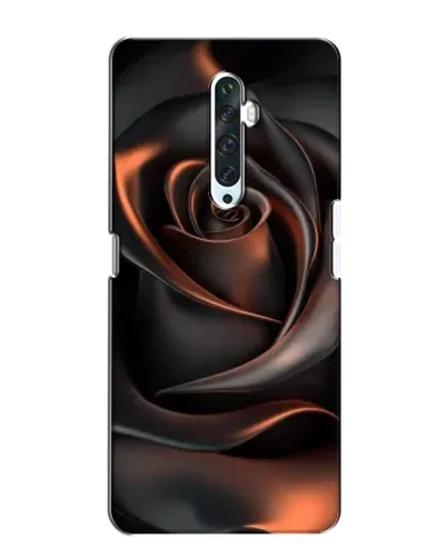 Чехол для OPPO Reno 2Z с картинкой «Шелковая черная роза»