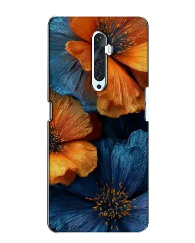 Чехол для OPPO Reno 2Z с картинкой «Яркая сине-оранжевая флора» Чехол для OPPO Reno 2Z с картинкой «Яркая сине-оранжевая флора»