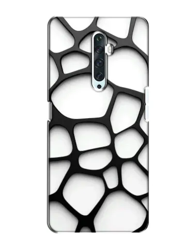 Чехол для OPPO Reno 2Z с картинкой «Белая объемная сетка» Чехол для OPPO Reno 2Z с картинкой «Белая объемная сетка»