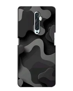 Чехол для OPPO Reno 2Z с картинкой «Темный абстрактный камуфляж»