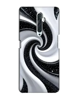Чехол для OPPO Reno 2Z с картинкой «Черно-белая спираль»