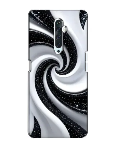 Чехол для OPPO Reno 2Z с картинкой «Черно-белая спираль» Чехол для OPPO Reno 2Z с картинкой «Черно-белая спираль»