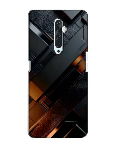 Чехол для OPPO Reno 2Z с картинкой «Черные геометрические блоки» Чехол для OPPO Reno 2Z с картинкой «Черные геометрические блоки»