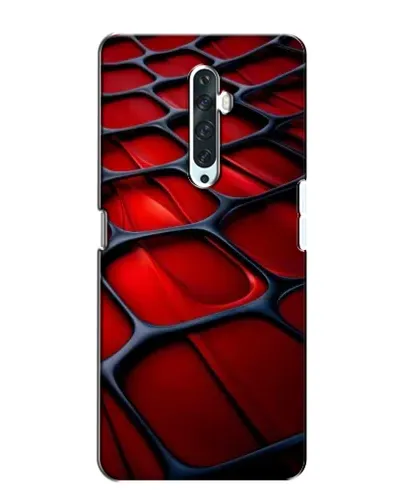 Чехол для OPPO Reno 2Z с картинкой «Красная глянцевая сетка» Чехол для OPPO Reno 2Z с картинкой «Красная глянцевая сетка»
