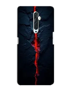 Чехол для OPPO Reno 2Z с картинкой «Kрасная лавовая трещина»