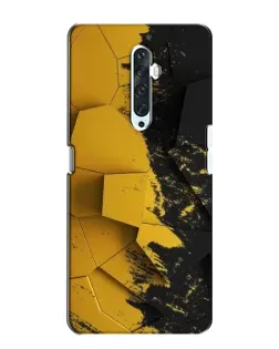 Чехол для OPPO Reno 2Z с картинкой «Золотые осколки геометрии»