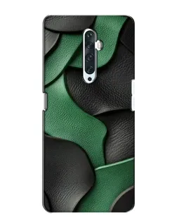Чехол для OPPO Reno 2Z с картинкой «Зеленые кожаные волны»