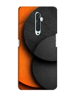 Чехол для OPPO Reno 2Z с картинкой «Геометрия оранжевых кругов»