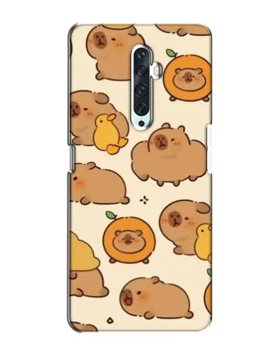 Чехол для OPPO Reno 2Z с картинкой «Капибары с апельсинами»