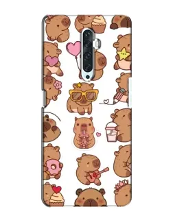 Чехол для OPPO Reno 2Z с картинкой «Стикерпак с капибарами»