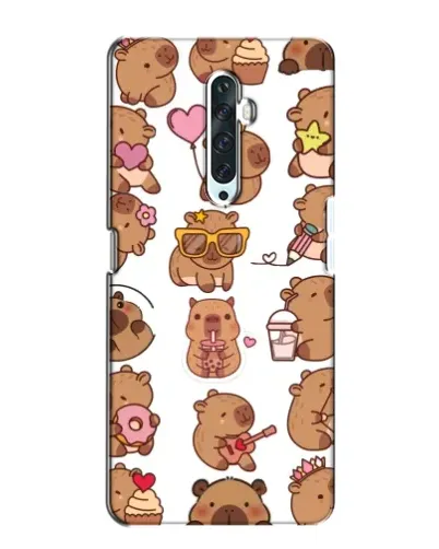 Чехол для OPPO Reno 2Z с картинкой «Стикерпак с капибарами»
