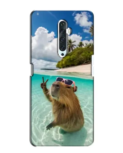 Чехол для OPPO Reno 2Z с картинкой «Капибара на море»