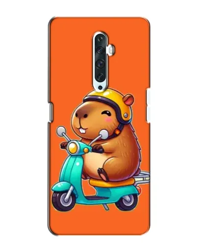 Чехол для OPPO Reno 2Z с картинкой «Капибара на скутере»
