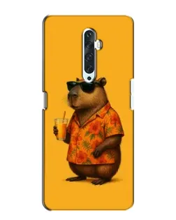 Чехол для OPPO Reno 2Z с картинкой «Капибара на отдыхе»