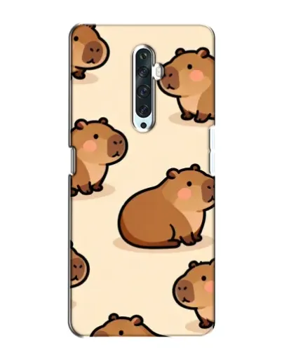 Чехол для OPPO Reno 2Z с картинкой «Паттерн милых капибар»