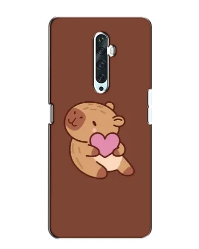 Чехол для OPPO Reno 2Z с картинкой «Капибара с сердцем»