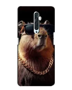 Чехол для OPPO Reno 2Z с картинкой «Капибара золотая цепь»