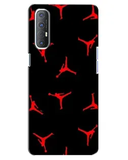Чехол для OPPO Reno 3 Pro с картинкой «Jordan Red Pattern»