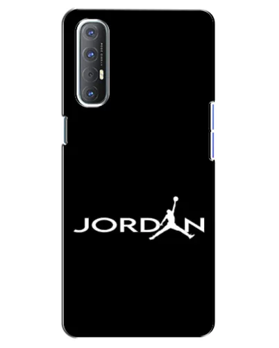 Чехол для OPPO Reno 3 Pro с картинкой «Jordan White Logo» Чехол для OPPO Reno 3 Pro с картинкой «Jordan White Logo»