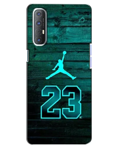 Чехол для OPPO Reno 3 Pro с картинкой «Jordan Cyan 23» Чехол для OPPO Reno 3 Pro с картинкой «Jordan Cyan 23»