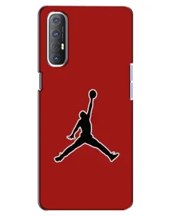 Чехол для OPPO Reno 3 Pro с картинкой «Jordan Red Back»
