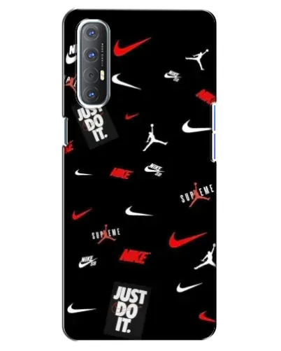 Чехол для OPPO Reno 3 Pro с картинкой «Nike Mix Pattern» Чехол для OPPO Reno 3 Pro с картинкой «Nike Mix Pattern»