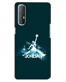 Чехол для OPPO Reno 3 Pro с картинкой «Jordan Blue Fire»