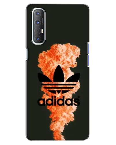 Чехол для OPPO Reno 3 Pro с картинкой «Оранжевый дым Adidas»