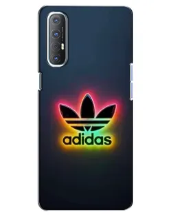 Чехол для OPPO Reno 3 Pro с картинкой «Неоновый Adidas»