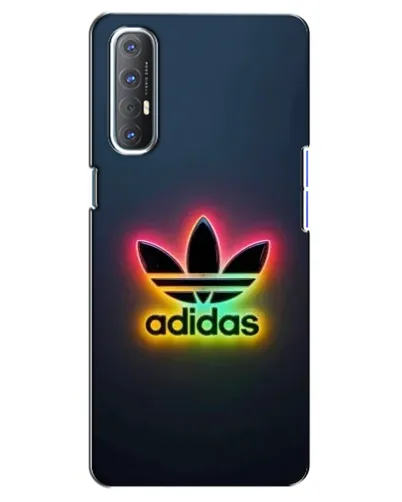 Чехол для OPPO Reno 3 Pro с картинкой «Неоновый Adidas»