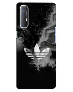 Чехол для OPPO Reno 3 Pro с картинкой «Абстрактный дым Adidas»