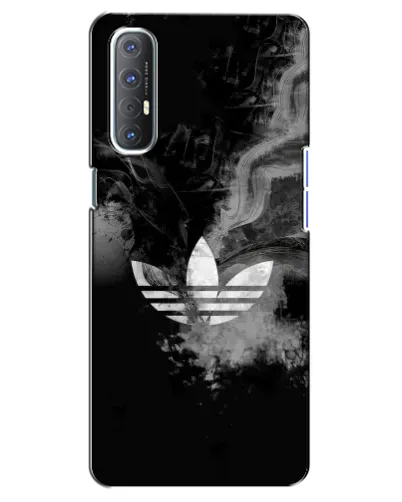 Чехол для OPPO Reno 3 Pro с картинкой «Абстрактный дым Adidas»