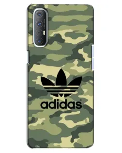 Чехол для OPPO Reno 3 Pro с картинкой «Милитари стиль Adidas»