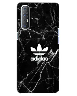 Чехол для OPPO Reno 3 Pro с картинкой «Белый мрамор Adidas»