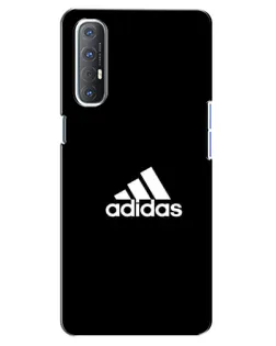 Чехол для OPPO Reno 3 Pro с картинкой «Черная классика Adidas»